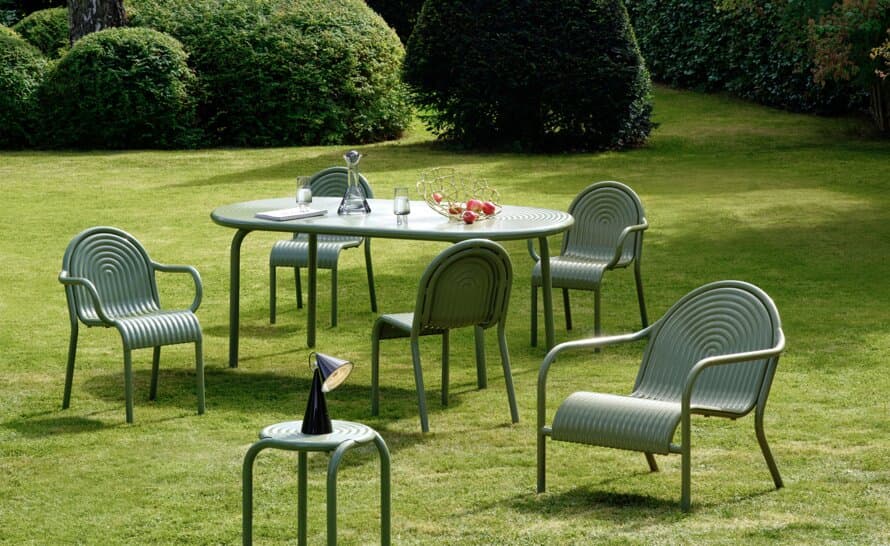 Groove Outdoor Stool Set of 2