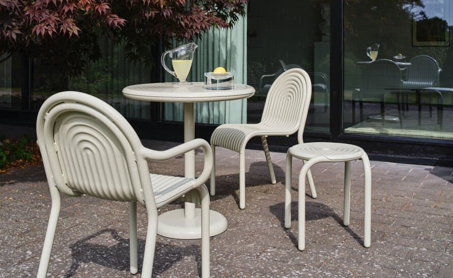 Groove Outdoor Stool Set of 2
