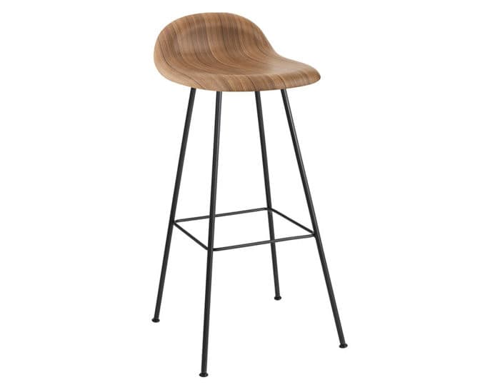 gubi 3d center base wood stool