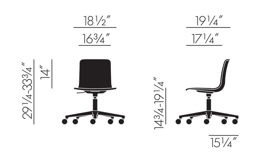 hal studio task chair