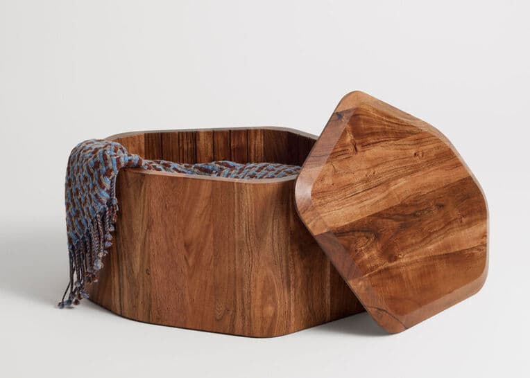 hoard side table with storage
