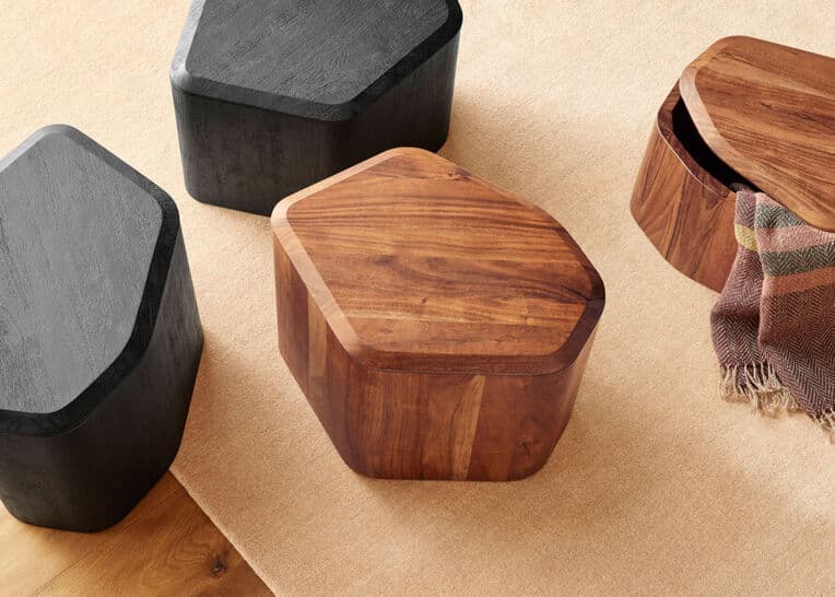 hoard side table with storage