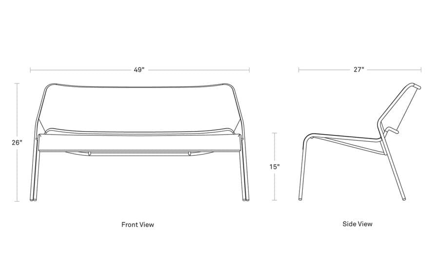 hot mesh settee