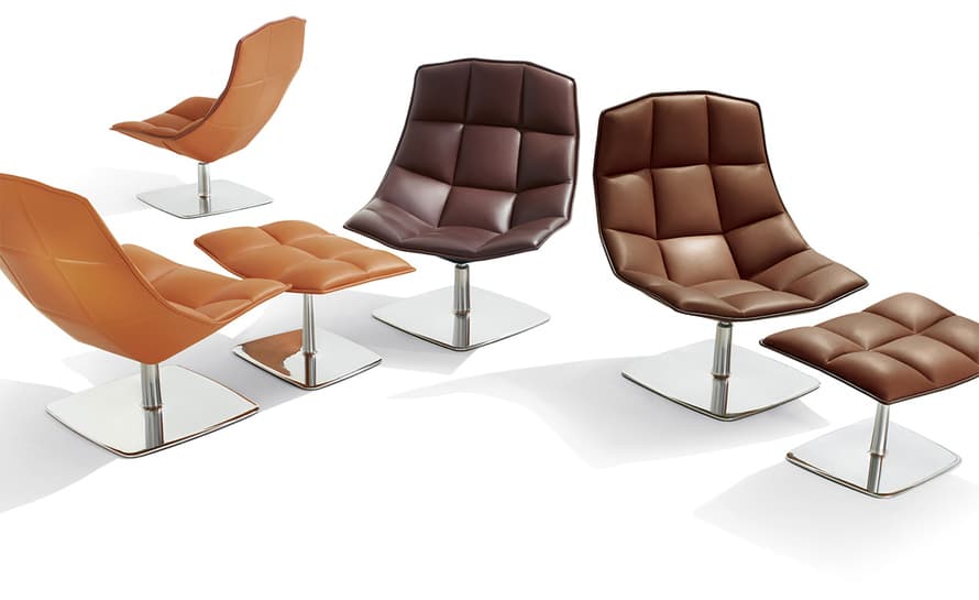 jehs+laub pedestal lounge & ottoman