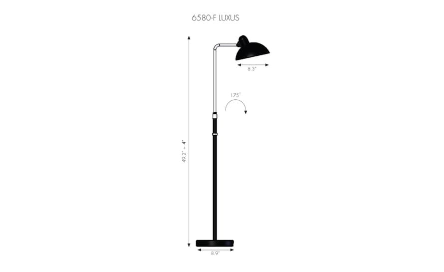 kaiser idell luxus floor lamp