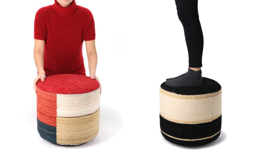 kilim pouf