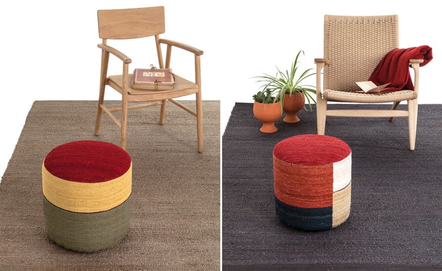kilim pouf