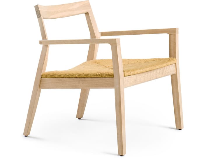 krusin lounge arm chair with woven seat