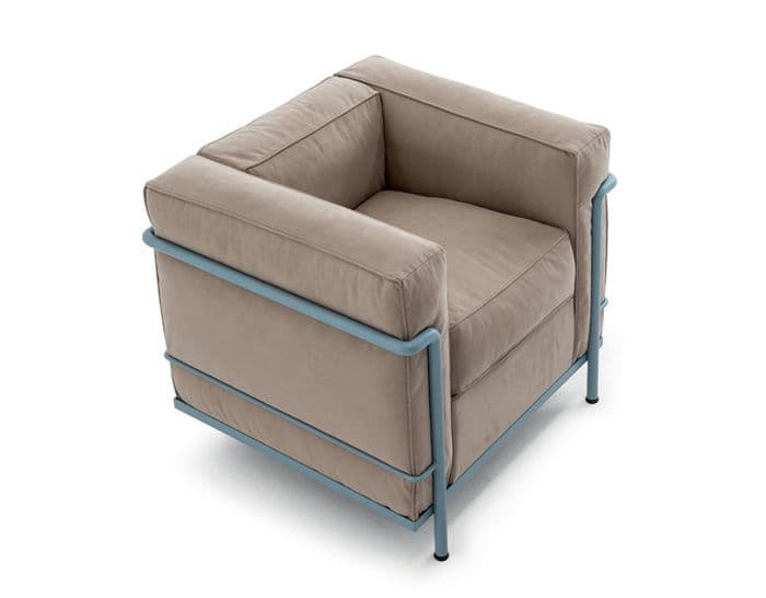 le corbusier lc2 armchair with down cushions