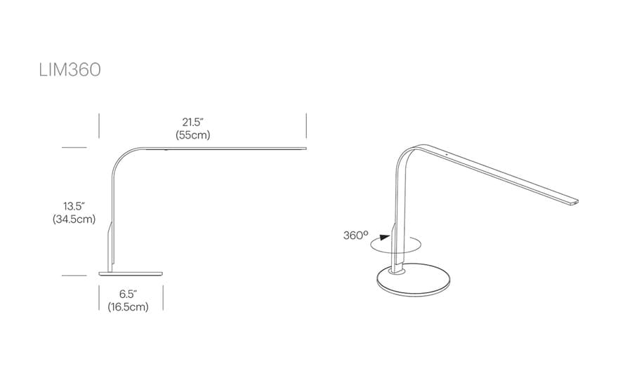 lim 360 led task lamp