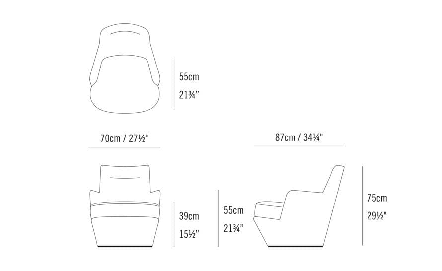 lo turn lounge chair