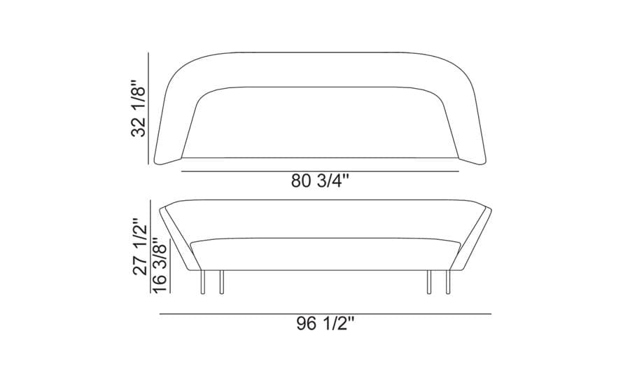 loop three seat sofa