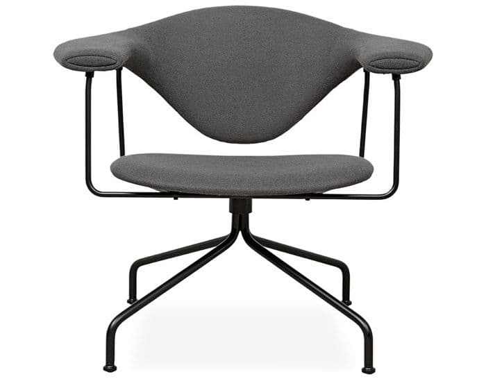 masculo swivel base lounge chair
