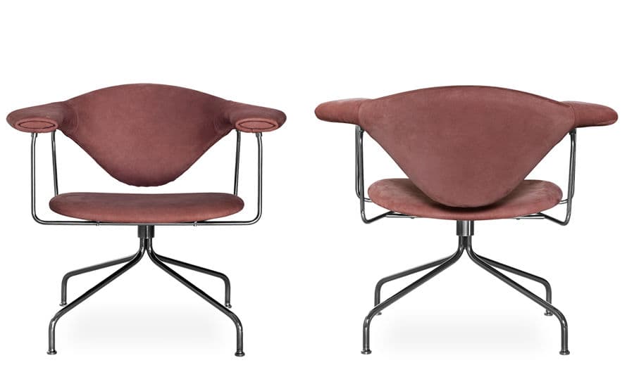 masculo swivel base lounge chair