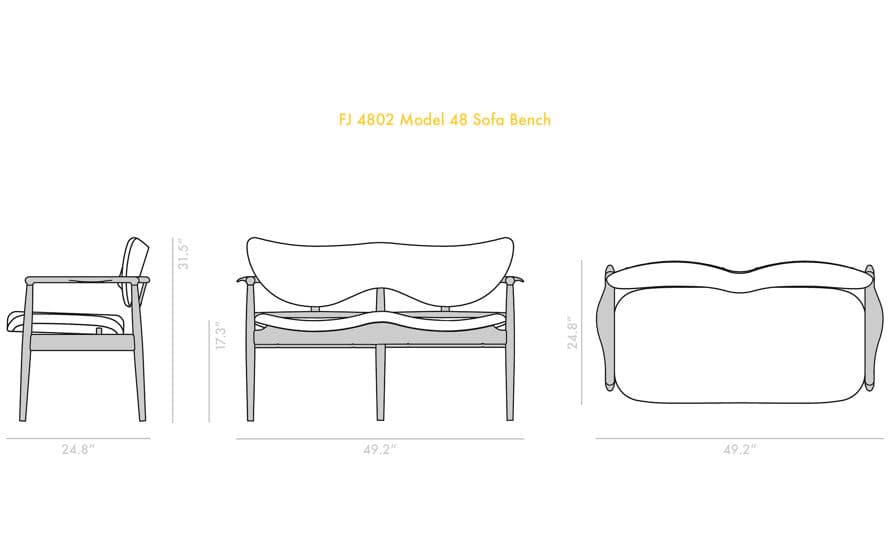 Model 48 Sofa Bench