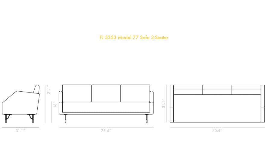 Model 77 Sofa 3 Seater