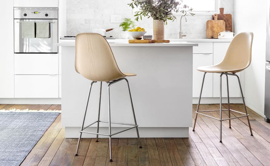 eames&reg; molded wood stool