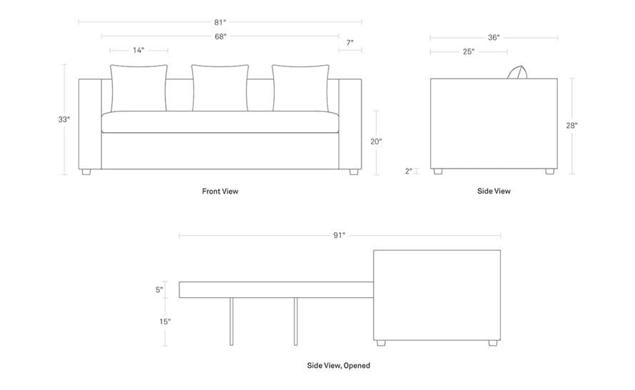 mono sleeper sofa