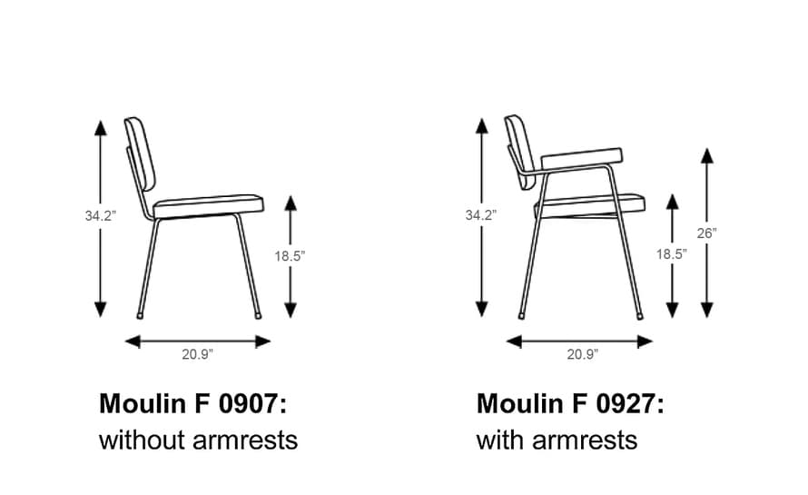 pierre paulin moulin side chair f0907
