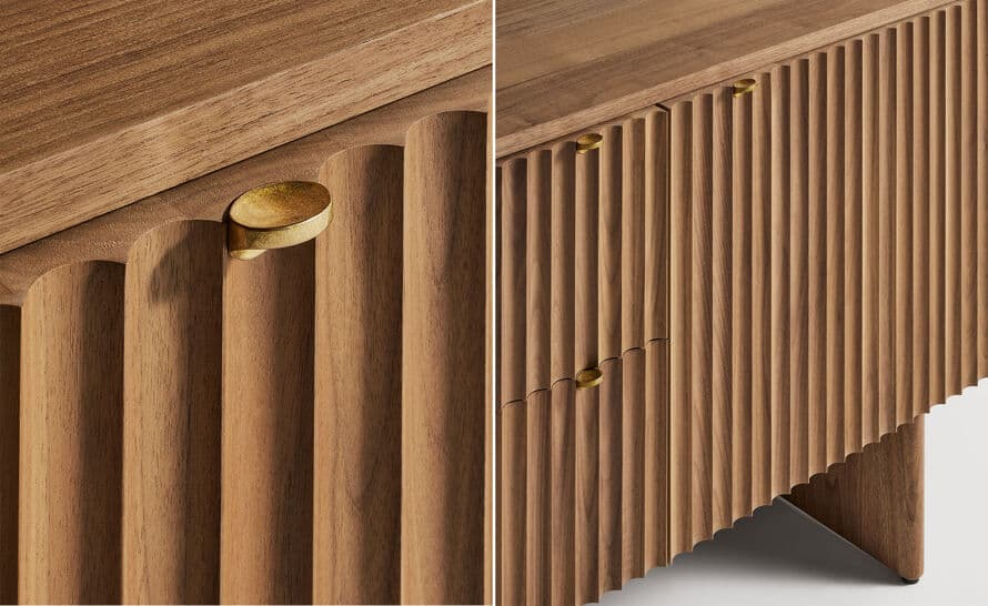 Murmur 1 Door / 3 Drawer Credenza