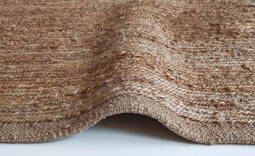 knitted jute rug