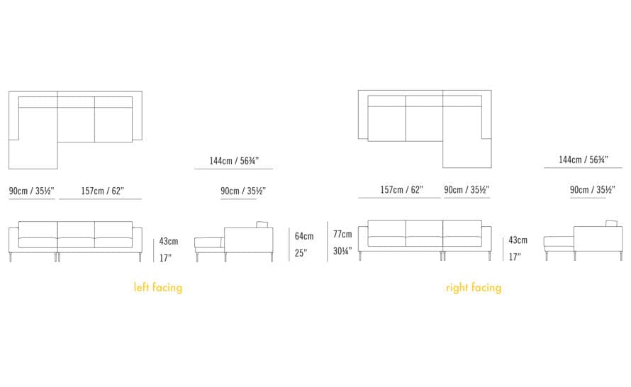neo sectional sofa