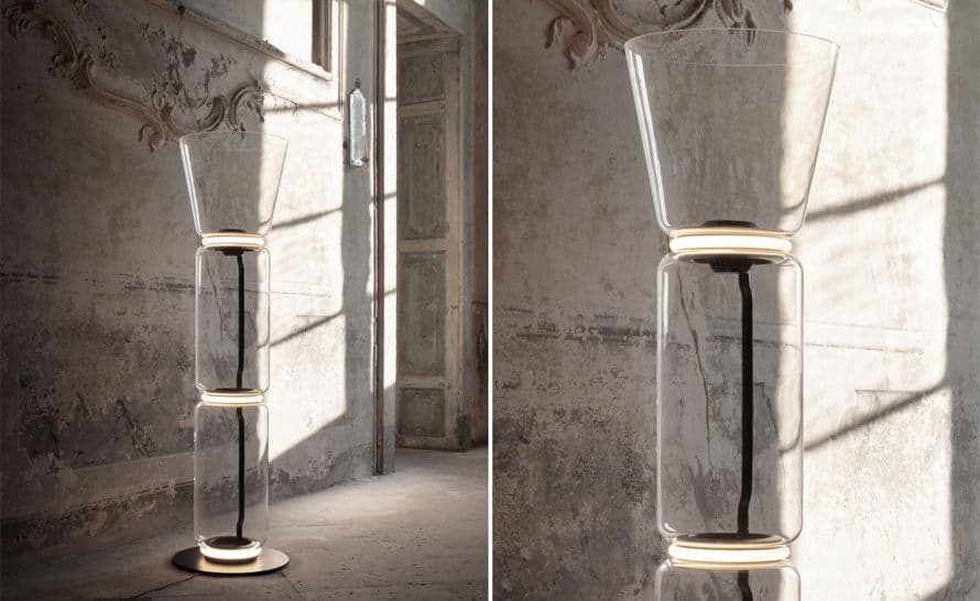 noctambule f2 floor lamp with cone