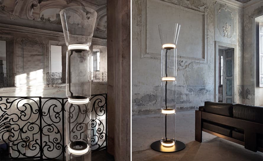 noctambule f3 floor lamp with cone