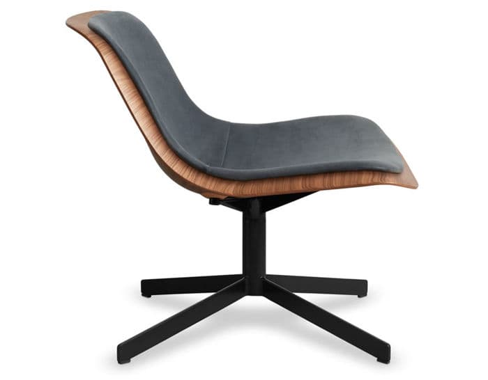 nonesuch swivel upholstered lounge chair
