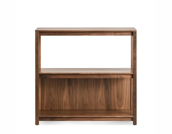 open plan small low bookcase by blu dot