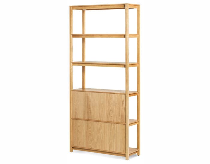 open plan tall bookcase