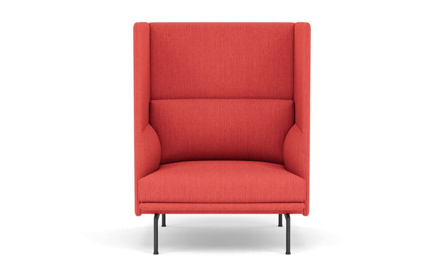 outline highback sofa 1 seater