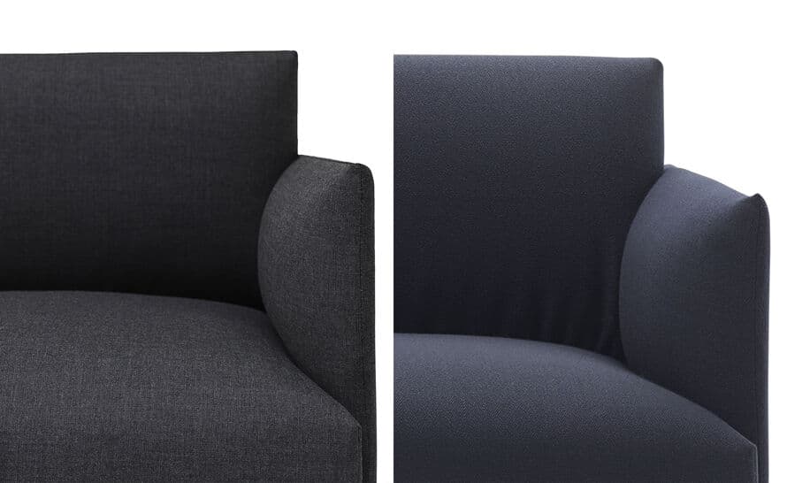 outline studio 55" sofa