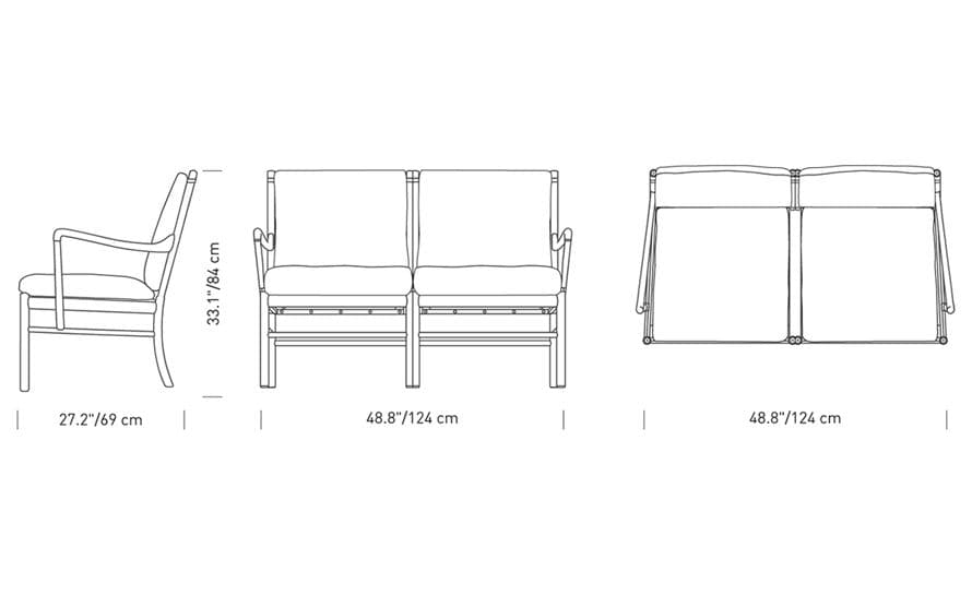 ow149-2 colonial sofa