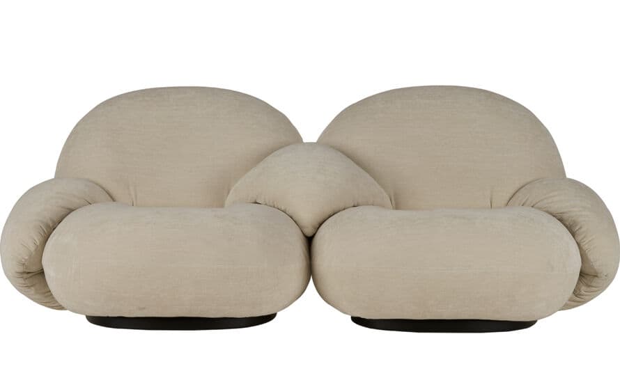 pacha 2 seat sofa with 3 armrests