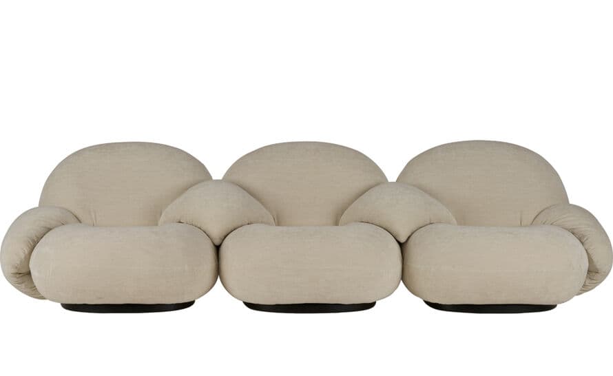 pacha 3 seat sofa with 4 armrests