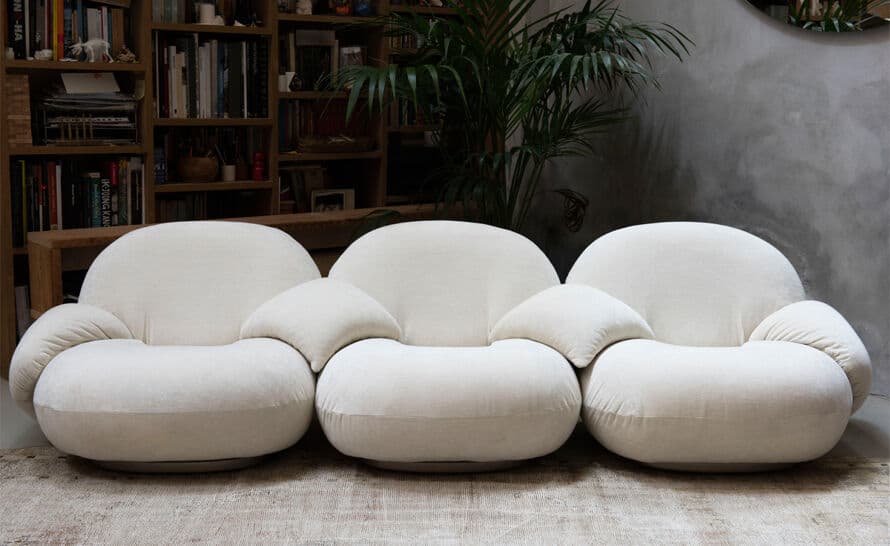 pacha 3 seat sofa with 4 armrests