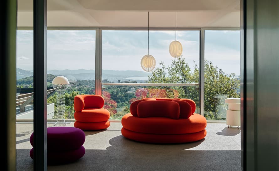 panton wire floor lamp