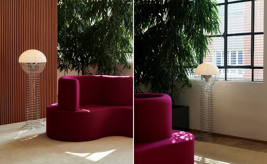 panton wire floor lamp