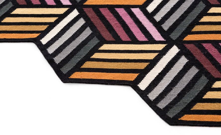 parquet hexagon rug
