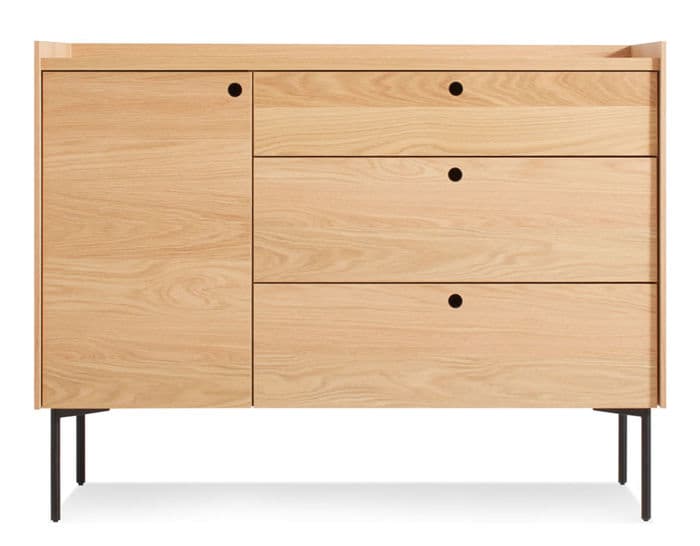 peek 1 door / 3 drawer credenza