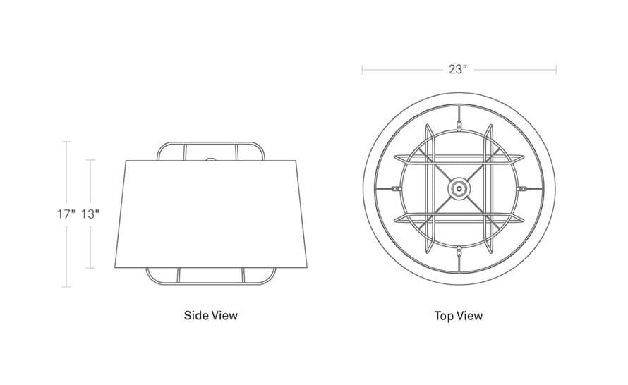 perimeter large pendant light