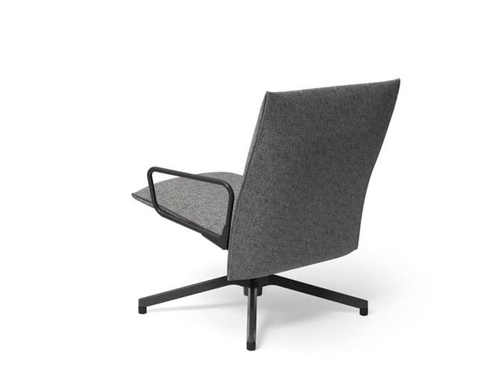 pilot low back lounge chair with loop arms