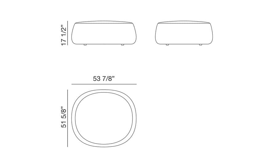 pix 137 three seat ottoman