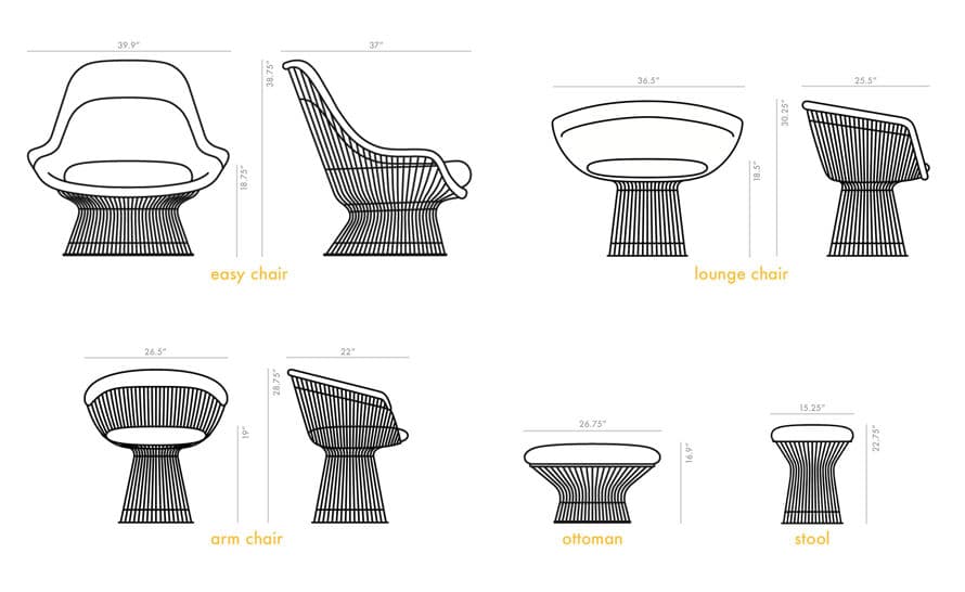platner arm chair