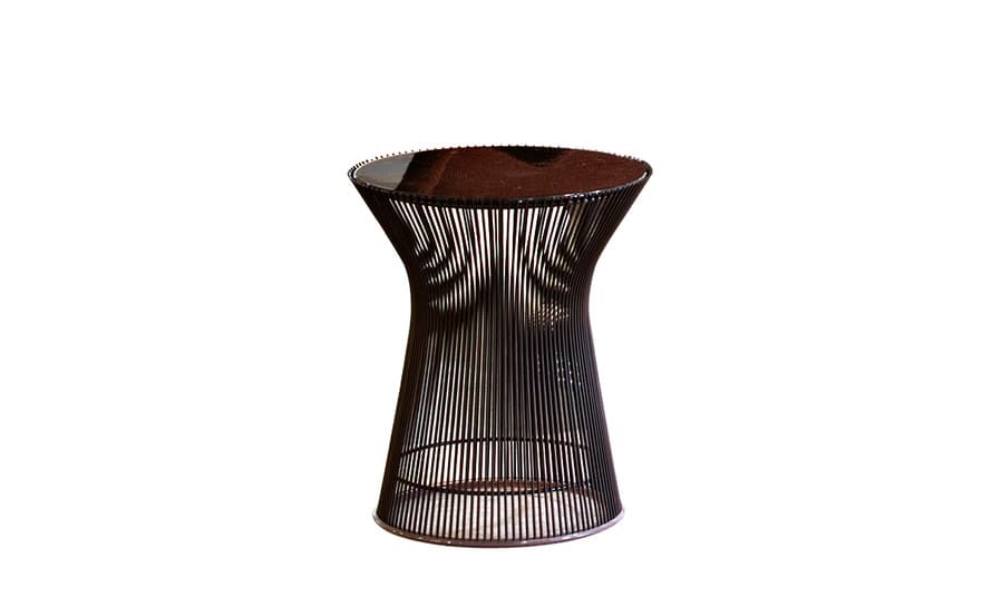 platner bronze side table