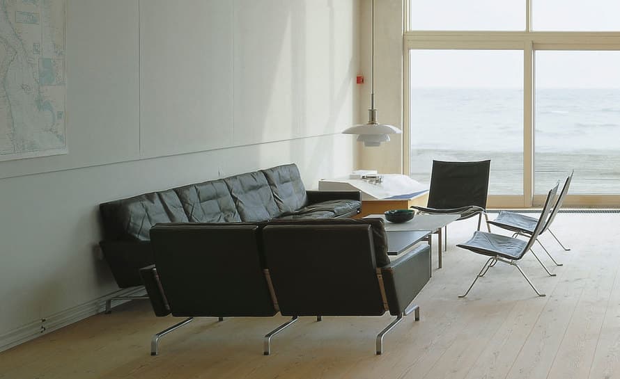 poul kjaerholm pk31 two seat sofa