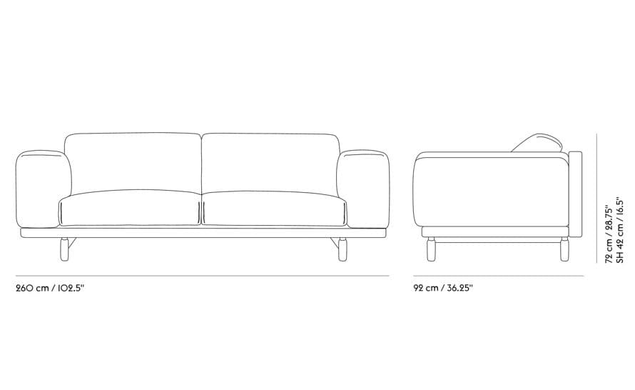 rest sofa 3 seater