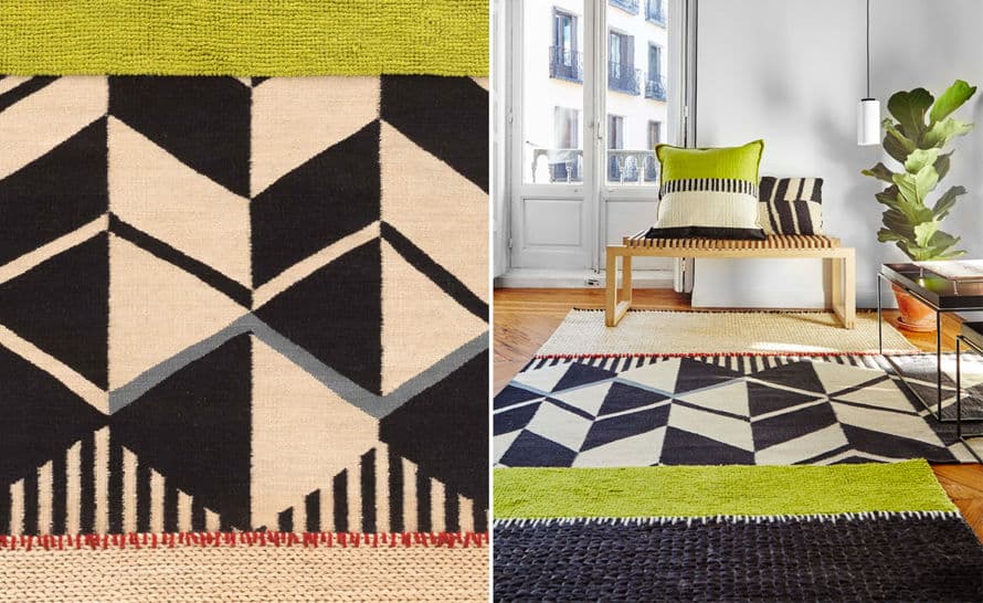rustic chic geo rug