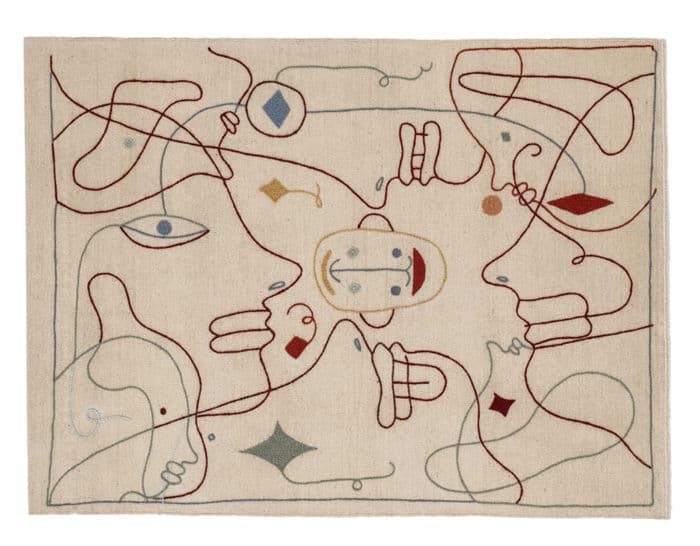 silhouette indoor rug